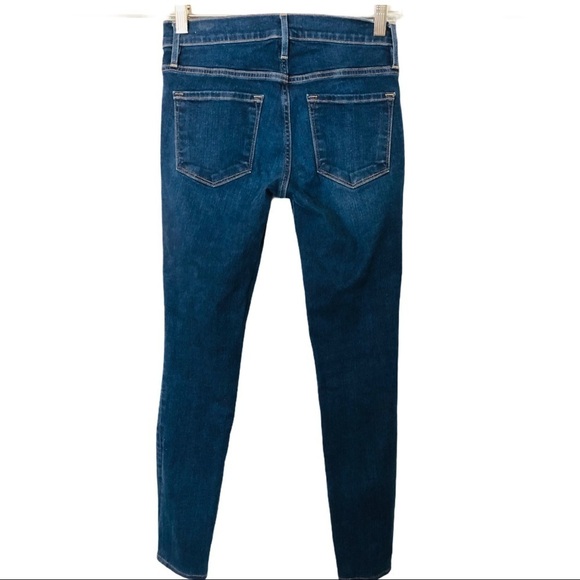 FRAME Medium Rise Medium Wash Denim Blue Jeans 25 Classic - Picture 4 of 15